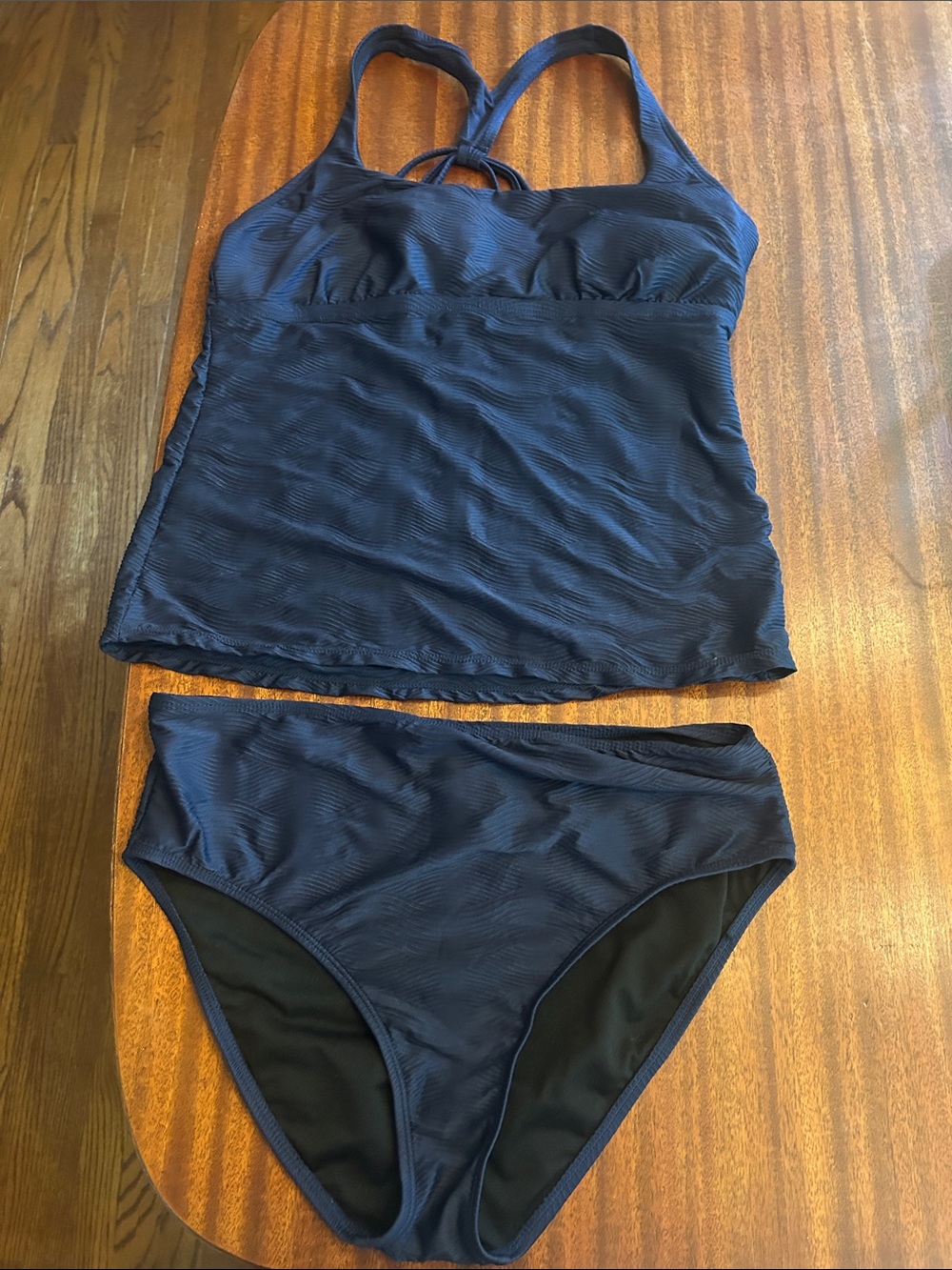 Ocean +Coast brand . Size large  Navy Blue Tankini Set - Classic Swimwear